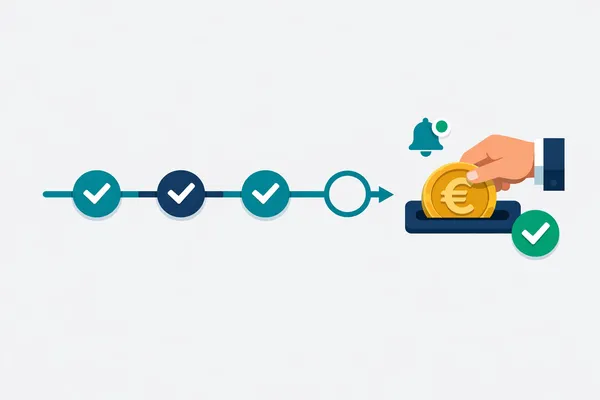 Timeline de suivi des étapes CEE jusqu'au versement de la prime